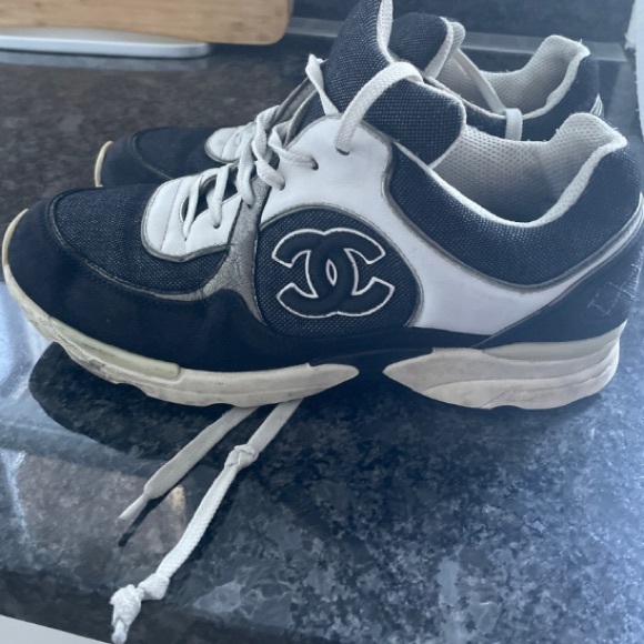 Chanel Denim Cloth Trainer - Picture 7 of 8